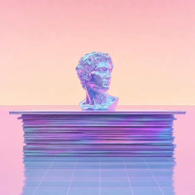 Vaporwave / Y2K chrome